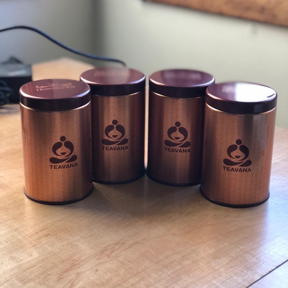 Teavana Copper Tea Storage Tins (Set of 4)